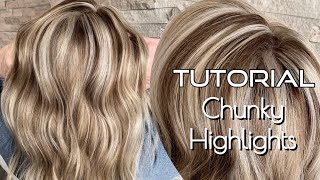 TUTORIAL  2000s CHUNKY Hair Trend  High Contrast Hair [upl. by Eelyahs650]