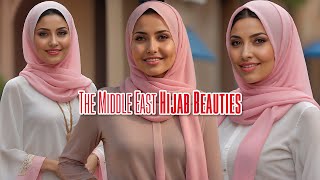 AI Art The Middle East Hijab Beauties  AI Lookbook [upl. by Ecirtnuahs922]