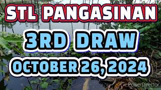 STL PANGASINAN RESULT TODAY 3RD DRAW OCTOBER 26 2024 845PM  SATURDAY [upl. by Ethelstan]