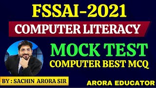 FSSAI Recruitment 2021  FSSAI Computer Literacy Mock Test  FSSAI Classes  FSSAI Computer MCQ [upl. by Uv748]