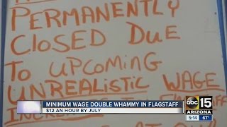 Minimum wage causing issues for businesses in Flagstaff [upl. by Akkin]