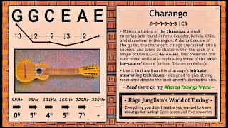 Charango  GGCEAE  HQ Tuning Notes amp Info  World of Tuning  Rāga Junglism [upl. by Aikemet]