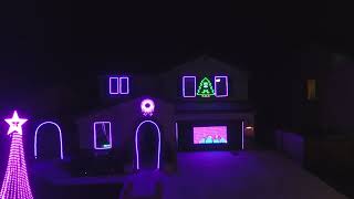 Light of Christmas  2024 Christmas Light show Drone POV [upl. by Bow577]