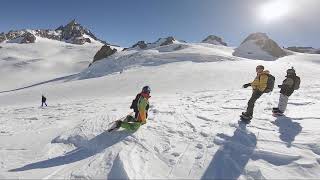 GoPro Snowboard freeride Monte Bianco Courmayeur to Chamonix 2019 [upl. by Klina]