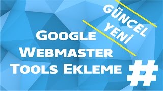 GOOGLE WEB MASTER TOOLS Google webmaster tools Detaylı anlatım [upl. by Amari]