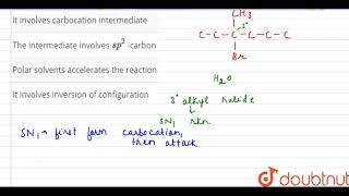 In the solvolysis of 3methyl3bromohexane which of the following statements is not correct [upl. by Barvick]