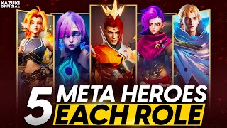 TOP 5 META HEROES FROM EVERY ROLE TO BAN OR PICK IN SEASON 30 [upl. by Ng]