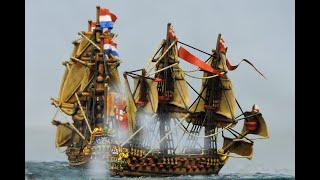 Anglo Dutch War naval wargaming [upl. by Nhabois250]