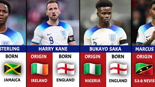 THE ORIGIN OF ENGLAND FOOTBALL PLAYERS FT HARRY KANE MARCUS RASHFORD BUKAYO SAKA [upl. by Asyl]