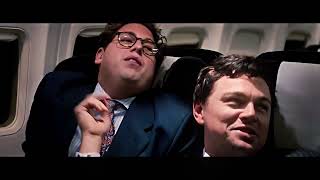 Wolf of Wall Street 4K Scene ∙ Chaos in the Airplane Jordan Belfort Gets Tied Up in His Chair [upl. by Yedoc]