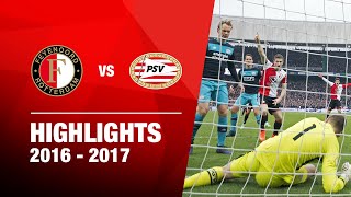 Highlights  Feyenoord  PSV  Eredivisie 20162017 [upl. by Plato]