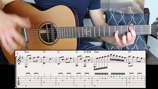 How to Build Emotional Chords in E minor Key on Guitar [upl. by Ahsram]