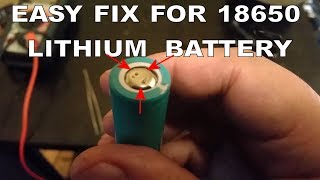 EASY FIX FOR A DEAD NOT CHARGING LITHIUM 18650 BATTERY FROM A CORDLESS TOOL BATTERY PACK  PART 2 [upl. by Rollet]