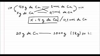 Cálculo químicos com regra de três [upl. by Homerus221]
