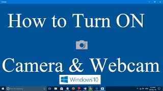 How to turn on webcam and camera in Windows 10 and Windows 11 Two simple steps [upl. by Euqinotna627]