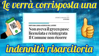 Trieste  Non aveva il green pass licenziata e reintegrata [upl. by Haswell]