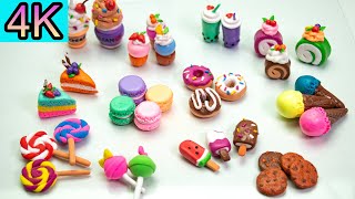 DY how to make miniature realistic food set with polymer clay  Polymer clay mini food tutorial  4K [upl. by Sardella]