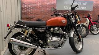 Discounted amp unregistered Royal Enfield Interceptor in Orange available at Hatfields of Crowthorne [upl. by Ibby]