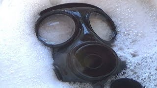 How to easily clean a Gas MaskRespirator [upl. by Flem364]