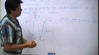 Número de diagonales de un polígono obtención de la fórmula [upl. by Eninnaj]