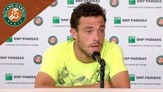 Marco Cecchinato  Press Conference after SemiFinal I RolandGarros 2018 [upl. by Aidualk]