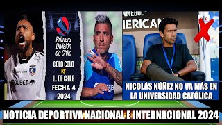 Por la Fecha 4 Colo Colo recibe a la Universidad de Chile 2024  Nicolas Nuñez se va de la UC [upl. by Esinahs]