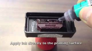 How to ReInk a Gel PreInked Stamp [upl. by Shoemaker]