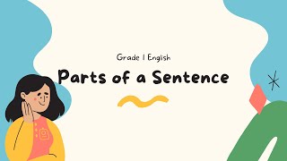 English Grade1 Parts of a Sentence [upl. by Inalaek9]