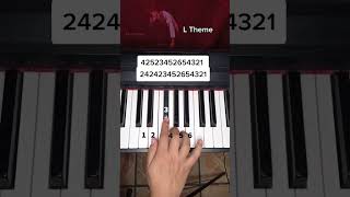 Death Note L theme piano tutorial [upl. by Neyut40]