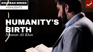 Allahs Announcement to the Angels  Khutbah Highlight  Nouman Ali Khan [upl. by Ettenim]