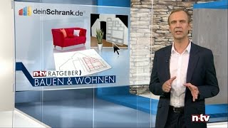 ntv Ratgeber Bauen amp Wohnen  Zu Besuch bei deinSchrankde [upl. by Franek]