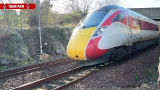 🏴󠁧󠁢󠁳󠁣󠁴󠁿 Fast Train Action passing Burnmouth in Scotland LNER amp Cross Country Trains [upl. by Pleione]