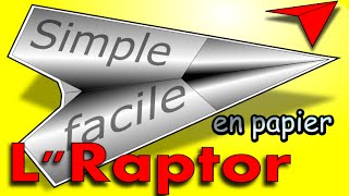 Comment faire un AVION en PAPIER qui vole très bien et longtemps ORIGAMI AVION planeur [upl. by Seth642]