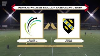 RYGBI BYW Coleg y Cymoedd v Coleg Sir Gar  Rygbi Pawb  S4C [upl. by Gerek109]