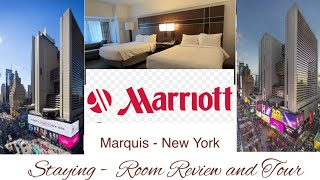 Mariott Marquis  Time Square New York City  Hotel Tour and Review [upl. by Cuhp]