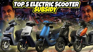 Top 5 Electric Scooter You Can Buy After New Subsidy Introduced  Electric Scooter [upl. by Esinwahs]