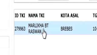 Cara Mencari DATA TKI  NOMOR PASPORT [upl. by Chem]