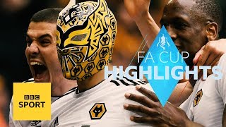 Highlights Watford 32 Wolves  FA Cup  BBC Sport [upl. by Palma]