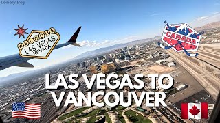 Las Vegas to Vancouver  Full Flight with Air Canada [upl. by Ridan]