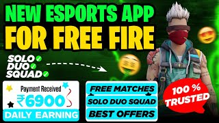 Best New Tournament App For Free Fire 🤑  100 Trusted App 💯✅ Free Fire Tournament App Free Entry 💰 [upl. by Uuge603]