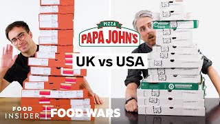 US vs UK Papa John’s  Food Wars [upl. by Sievert]