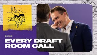 Every Minnesota Vikings 2023 Draft Room Call [upl. by Clementis926]