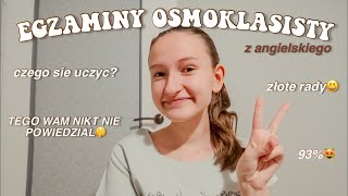 EGZAMINY ÓSMOKLASISTY z ANGIELSKIEGO  LAST MINUTE [upl. by Ireg]