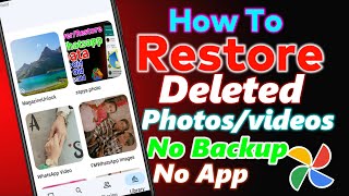 How To Restore DELETED Photos And Videos In 2022  Recover Permanently DELETED Photos Videos In 2022 [upl. by Aitel128]