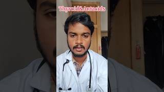 Thyroid and antacid medication cannot intake at a time healthcare medicine awareness facts dr [upl. by Akimrej]