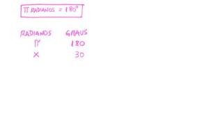 Matemática  Trigonometria  Conversão GrausRadianos [upl. by Idnak337]