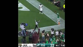 DeVonta Smith One Handed TD Catch shorts NFL Eagles [upl. by Colier]