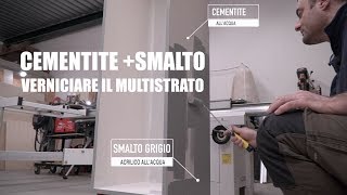 VERNICIARE IL MULTISTRATO  CEMENTITE E SMALTO Progetto fai da te bricolage Falegnameria [upl. by Sculley]