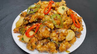 Spicy Garlic Fried Chicken  Spicy amp Crispy Fried Chicken  Kkanpunggi [upl. by Martz]