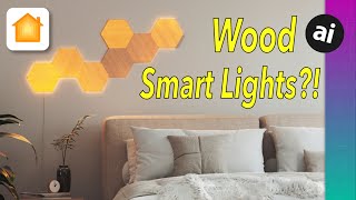 Review Nanoleafs New Smart Lights Double As Wood Accents And Support HomeKit [upl. by Brody]